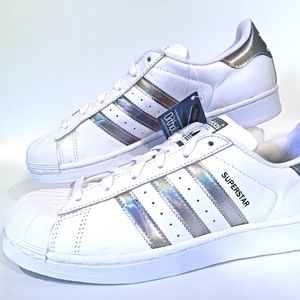 Kids Adidas Superstar J Shell Toe White - worn once